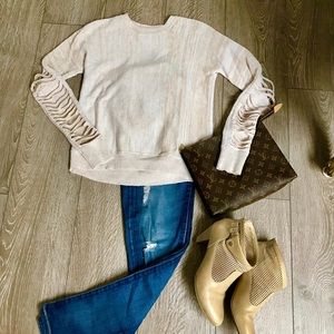 One Grey Day Sexy Back Sweater Small